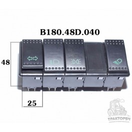 Блок управления световыми приборами 5 кнопок 180.48D.040.5